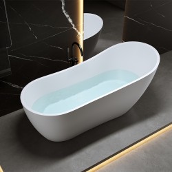 WANNA WOLNOSTOJĄCA FORTE 520B BIAŁA PRZELEW CZARNY 160x75