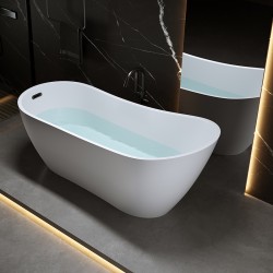 WANNA WOLNOSTOJĄCA FORTE 520B BIAŁA PRZELEW CZARNY 160x75