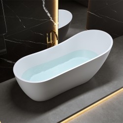 WANNA WOLNOSTOJĄCA FORTE 520B BIAŁA PRZELEW ZŁOTY 160x75