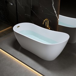WANNA WOLNOSTOJĄCA FORTE 520B BIAŁA PRZELEW ZŁOTY 160x75