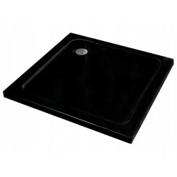 BRODZIK PRYSZNICOWY KWADRATOWY SLIM ST02C CZARNY 70x70 CM