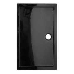 BRODZIK PRYSZNICOWY PROSTOKĄTNY SLIM ST03D CZARNY 130x80 CM