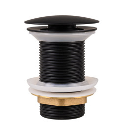 KOREK DO UMYWALKI KLIK-KLAK ALEK-MTB CZARNY MAT 70 MM