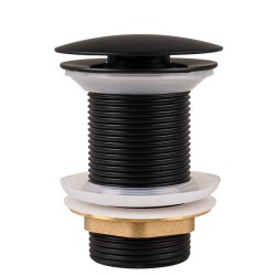 KOREK DO UMYWALKI KLIK-KLAK ALEK-MTB CZARNY MAT 70 MM
