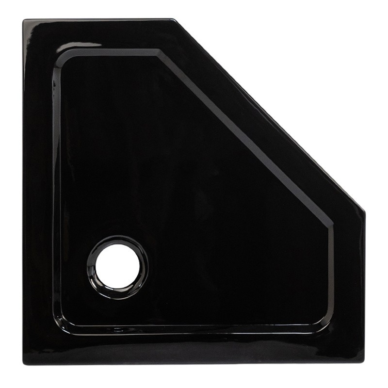 BRODZIK PRYSZNICOWY PIĘCIOKĄTNY SLIM ST07B CZARNY 90x90 CM BRODZIK PRYSZNICOWY PIĘCIOKĄTNY SLIM ST07B CZARNY 90x90 CM
