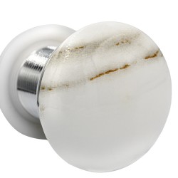 KOREK ZAMYKAJĄCY SPUST KLIK-KLAK DO UMYWALKI SAM-MAR1 BIAŁY MARMUR 70 MM