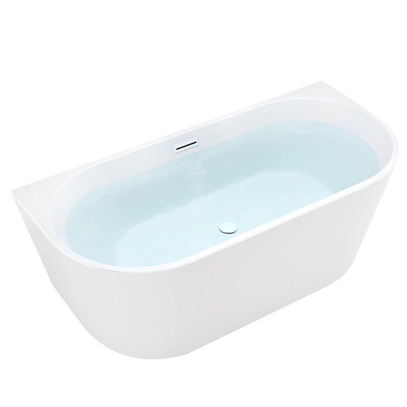 WANNA WOLNOSTOJĄCA PRZYŚCIENNA LENA 527D BIAŁA PRZELEW BIAŁY MAT 170x75 CM WANNA WOLNOSTOJĄCA PRZYŚCIENNA LENA 527D BIAŁA PRZELEW BIAŁY MAT 170x75 CM