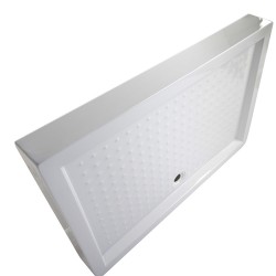 BRODZIK PRYSZNICOWY PROSTOKĄTNY WYSOKI SXL03F BIAŁY 130x80 CM