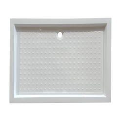 BRODZIK PRYSZNICOWY PROSTOKĄTNY WYSOKI SXL04A BIAŁY 100x90 CM