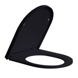 DESKA SEDESOWA WC WOLNOOPADAJĄCA CV-BL-02 CZARNA DUROPLAST