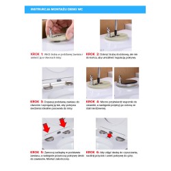 DESKA SEDESOWA WC WOLNOOPADAJĄCA CV-WH-02 BIAŁA DUROPLAST