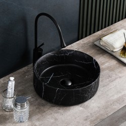 UMYWALKA NABLATOWA CERAMICZNA MARMUROWA OKRĄGŁA LAVA-MTB-MAR5-360