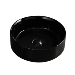 UMYWALKA NABLATOWA CERAMICZNA OKRĄGŁA LAVA-BL-360 CZARNY