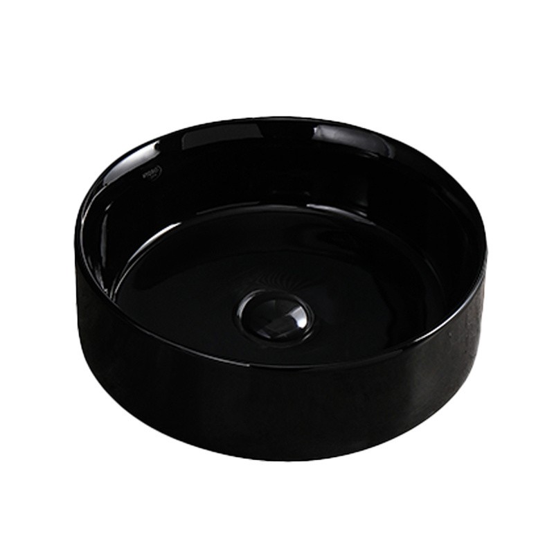 UMYWALKA NABLATOWA CERAMICZNA OKRĄGŁA LAVA-BL-360 CZARNY UMYWALKA NABLATOWA CERAMICZNA OKRĄGŁA LAVA-BL-360 CZARNY