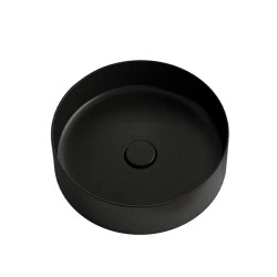 UMYWALKA NABLATOWA CERAMICZNA OKRĄGŁA LAVA-MTB-360 CZARNY MAT