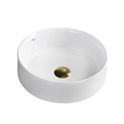 UMYWALKA NABLATOWA CERAMICZNA OKRĄGŁA LAVA-WH-360 BIAŁA