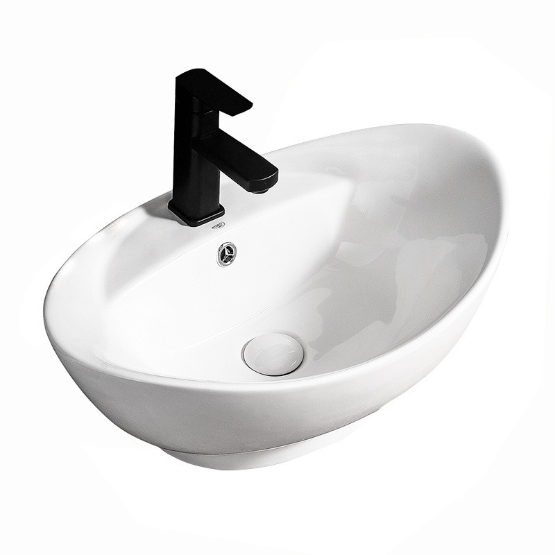 UMYWALKA NABLATOWA CERAMICZNA OWALNA TERA-WH-585 BIAŁY UMYWALKA NABLATOWA CERAMICZNA OWALNA TERA-WH-585 BIAŁY