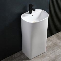 UMYWALKA WOLNOSTOJĄCA CERAMICZNA OWALNA CLARO-WH-440 BIAŁA