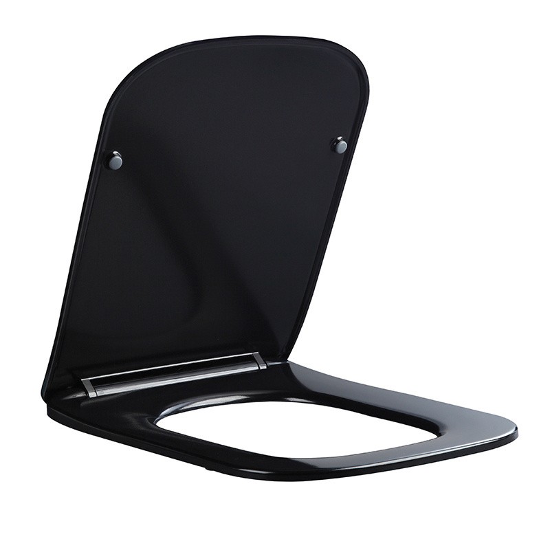 DESKA SEDESOWA WC WOLNOOPADAJĄCA CV-BL-08 SLIM CZARNA DUROPLAST