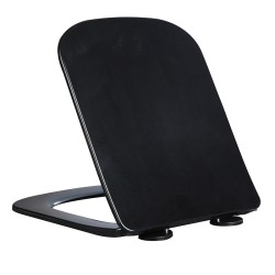 DESKA SEDESOWA WC WOLNOOPADAJĄCA CV-BL-08 SLIM CZARNA DUROPLAST