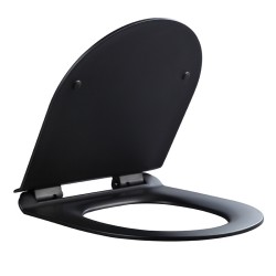 DESKA SEDESOWA WC WOLNOOPADAJĄCA CV-MTB-01 SLIM CZARNY MAT DUROPLAST
