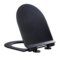 DESKA SEDESOWA WC WOLNOOPADAJĄCA CV-MTB-01 SLIM CZARNY MAT DUROPLAST