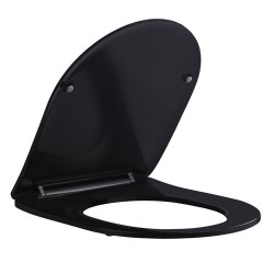 DESKA SEDESOWA WC WOLNOOPADAJĄCA CV-MTB-03 SLIM CZARNY MAT DUROPLAST