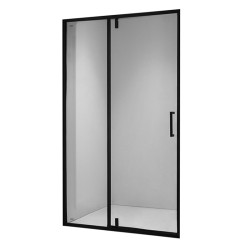 DRZWI PRYSZNICOWE SH08E CZARNE 120 CM 6 MM