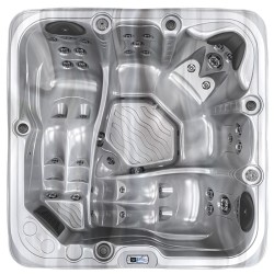 JACUZZI OGRODOWE WANNA SPA752 CAPPUCINNO OBUDOWA ANTRACYT 200x200 CM