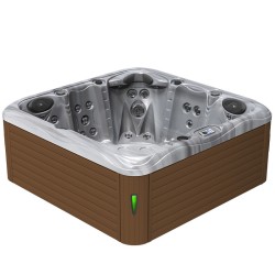 JACUZZI OGRODOWE WANNA SPA752 CAPPUCINNO OBUDOWA KAWA 200x200 CM