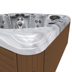 JACUZZI OGRODOWE WANNA SPA752 CAPPUCINNO OBUDOWA KAWA 200x200 CM