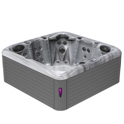 JACUZZI OGRODOWE WANNA SPA752 CAPPUCINNO OBUDOWA SZARA 200x200 CM
