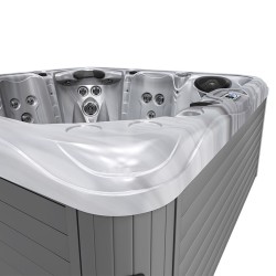 JACUZZI OGRODOWE WANNA SPA752 CAPPUCINNO OBUDOWA SZARA 200x200 CM