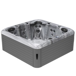 JACUZZI OGRODOWE WANNA SPA752 CAPPUCINNO OBUDOWA SZARA 200x200 CM