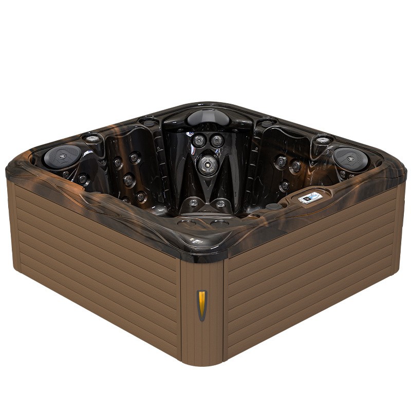 JACUZZI OGRODOWE WANNA SPA752 MAGMA GOLD OBUDOWA KAWA 200x200 CM JACUZZI OGRODOWE WANNA SPA752 MAGMA GOLD OBUDOWA KAWA 200x200 CM