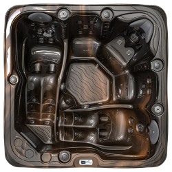 JACUZZI OGRODOWE WANNA SPA752 MAGMA GOLD OBUDOWA KAWA 200x200 CM