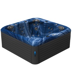 JACUZZI OGRODOWE WANNA SPA752 NIEBIESKA FALA OBUDOWA ANTRACYT 200x200 CM