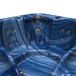 JACUZZI OGRODOWE WANNA SPA752 NIEBIESKA FALA OBUDOWA ANTRACYT 200x200 CM