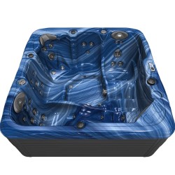 JACUZZI OGRODOWE WANNA SPA752 NIEBIESKA FALA OBUDOWA ANTRACYT 200x200 CM