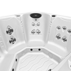 JACUZZI OGRODOWE WANNA SPA753 BIAŁA PERŁA OBUDOWA KAWA 200x200 CM