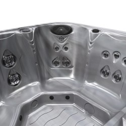 JACUZZI OGRODOWE WANNA SPA753 CAPPUCINNO OBUDOWA KAWA 200x200 CM
