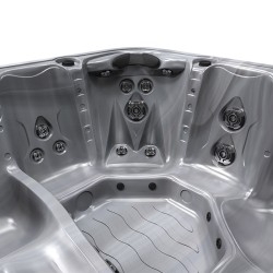 JACUZZI OGRODOWE WANNA SPA753 CAPPUCINNO OBUDOWA KAWA 200x200 CM