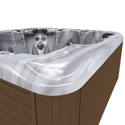 JACUZZI OGRODOWE WANNA SPA753 CAPPUCINNO OBUDOWA KAWA 200x200 CM