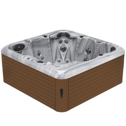 JACUZZI OGRODOWE WANNA SPA753 CAPPUCINNO OBUDOWA KAWA 200x200 CM