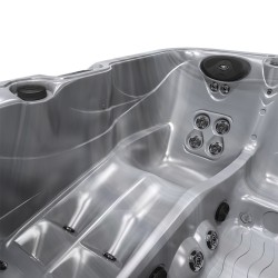 JACUZZI OGRODOWE WANNA SPA753 CAPPUCINNO OBUDOWA KAWA 200x200 CM