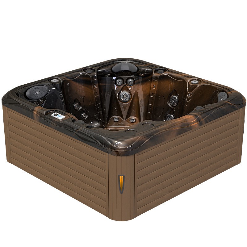 JACUZZI OGRODOWE WANNA SPA753 MAGMA GOLD OBUDOWA KAWA 200x200 CM JACUZZI OGRODOWE WANNA SPA753 MAGMA GOLD OBUDOWA KAWA 200x200 CM