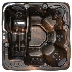 JACUZZI OGRODOWE WANNA SPA753 MAGMA GOLD OBUDOWA KAWA 200x200 CM