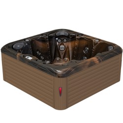 JACUZZI OGRODOWE WANNA SPA753 MAGMA GOLD OBUDOWA KAWA 200x200 CM