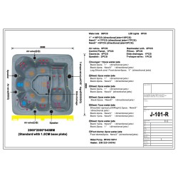 JACUZZI OGRODOWE WANNA SPA753 MAGMA GOLD OBUDOWA KAWA 200x200 CM