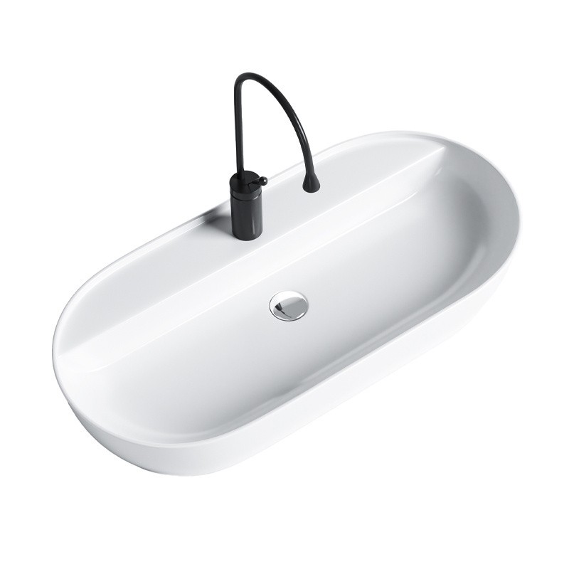 UMYWALKA NABLATOWA CERAMICZNA OWALNA EMI-WH-810 BIAŁY UMYWALKA NABLATOWA CERAMICZNA OWALNA EMI-WH-810 BIAŁY